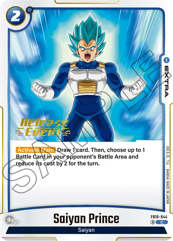 Saiyan Prince FB10-044-p1 card