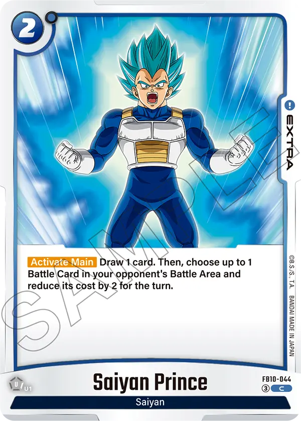 Saiyan Prince FB10-044 card
