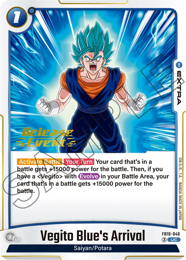 Vegito Blue's Arrival FB10-046-p1 card