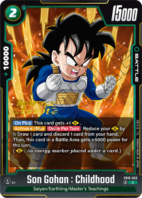 Son Gohan : Childhood FB10-053 Dragon Ball Fusion World card, Variant 1