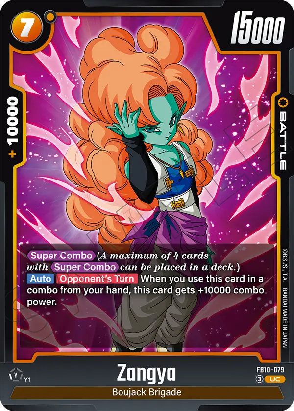 Zangya FB10-079 Dragon Ball Fusion World card