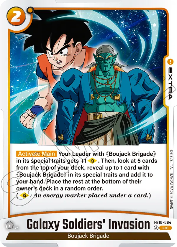 Galaxy Soldiers' Invasion FB10-094 card