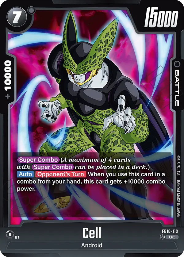 Cell FB10-113 Dragon Ball Fusion World card