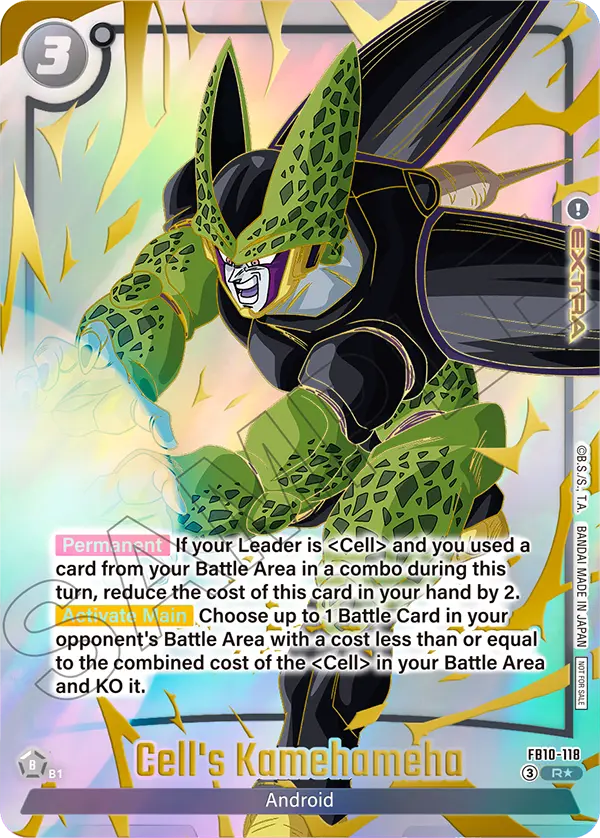 Cell's Kamehameha FB10-118 Dragon Ball Fusion World card, Variant 1