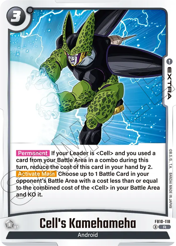 Cell's Kamehameha FB10-118 card