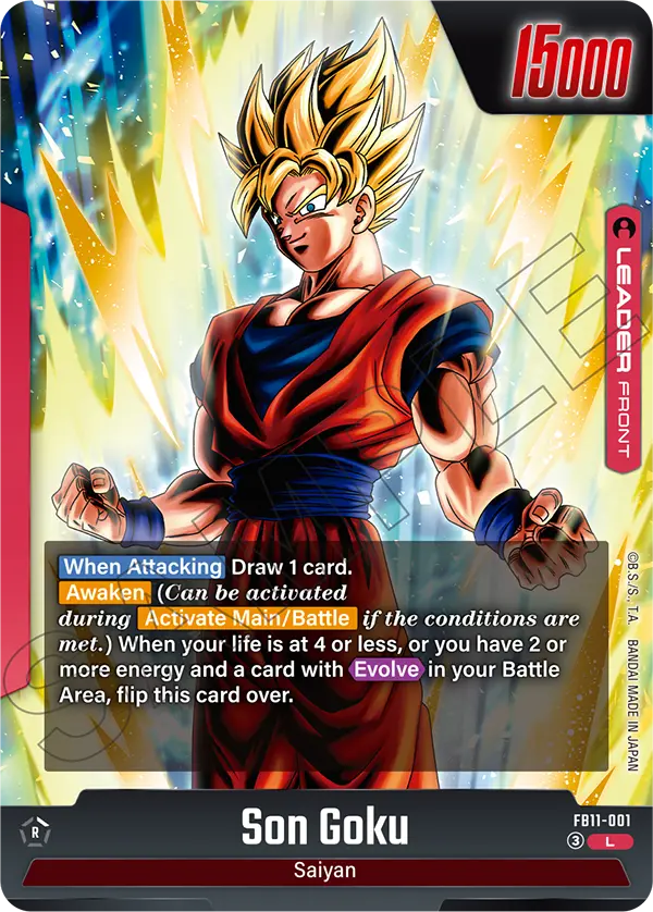 Son Goku FB11-001 Dragon Ball Fusion World card