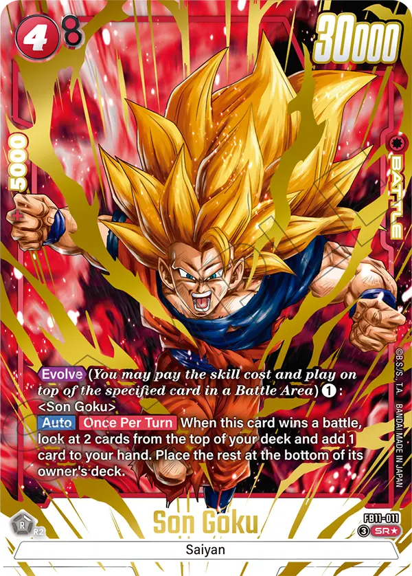 Son Goku FB11-011 Dragon Ball Fusion World card, Variant 1