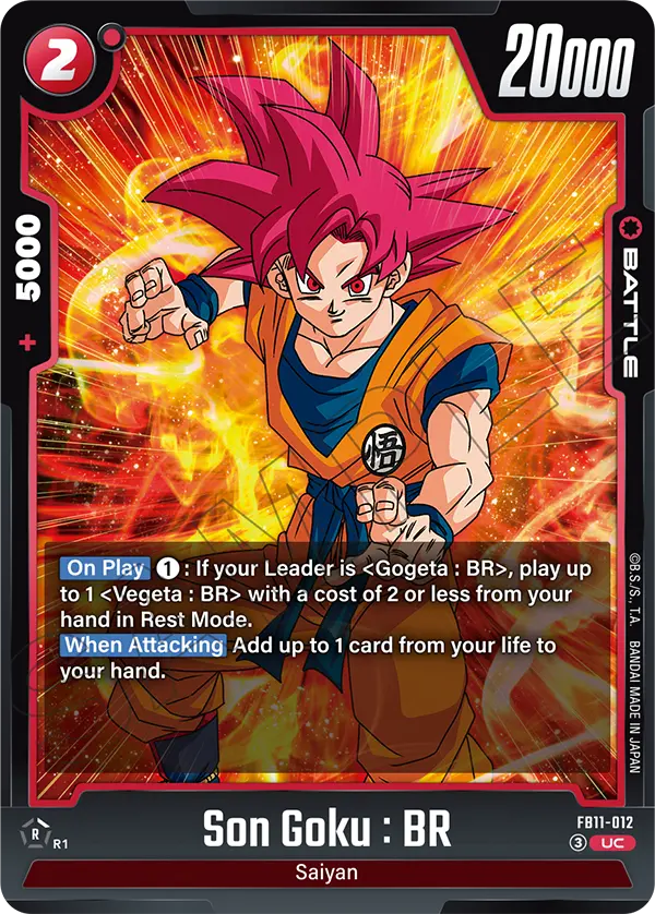 Son Goku : BR FB11-012 card