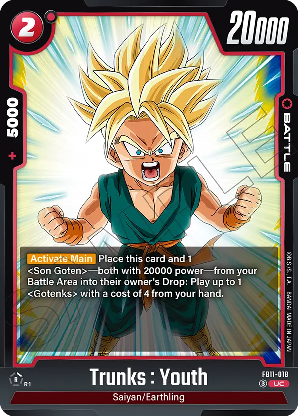 Trunks : Youth FB11-018 card