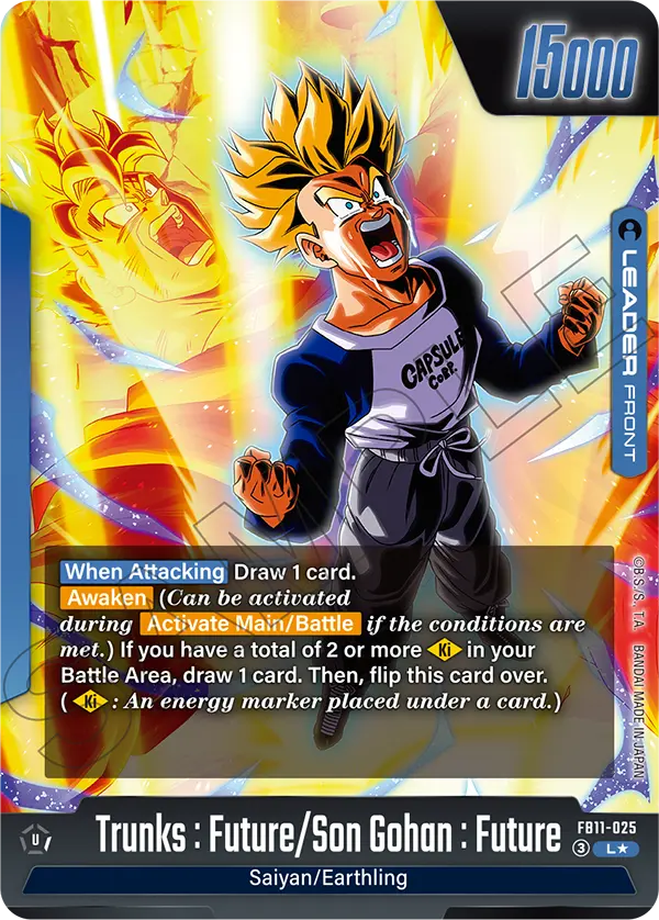 Trunks : Future/Son Gohan : Future FB11-025-p1 card