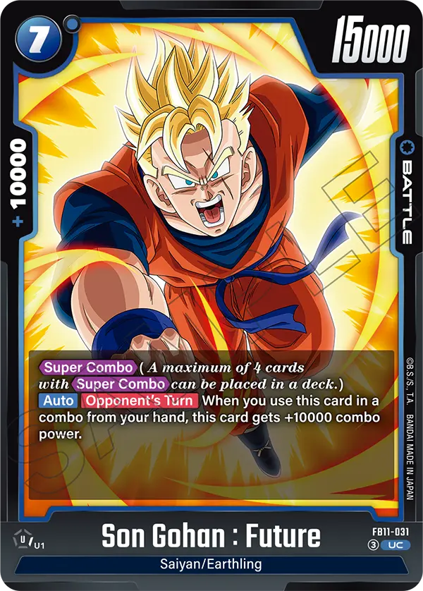 Son Gohan : Future FB11-031 card