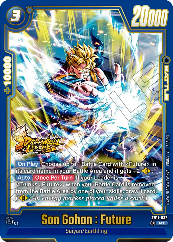 Son Gohan : Future FB11-032 Dragon Ball Fusion World card, Variant 1