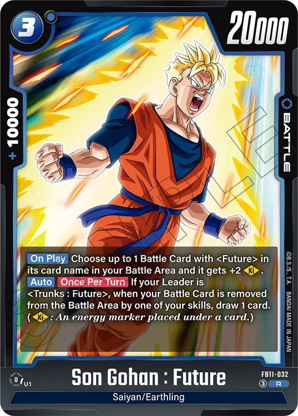 Son Gohan : Future FB11-032 card