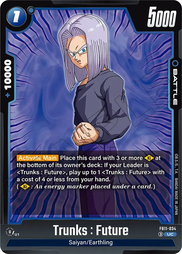 Trunks : Future FB11-034 card