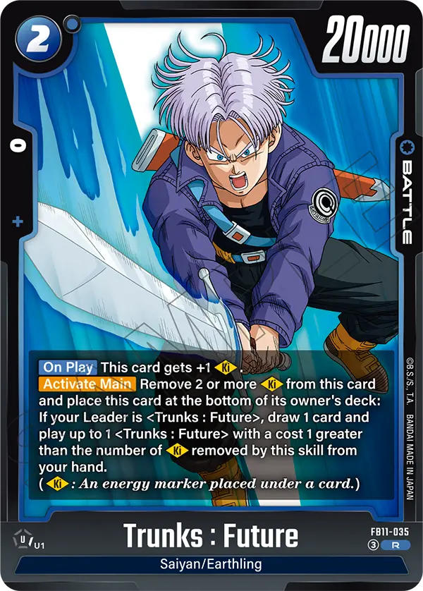 Trunks : Future FB11-035 card