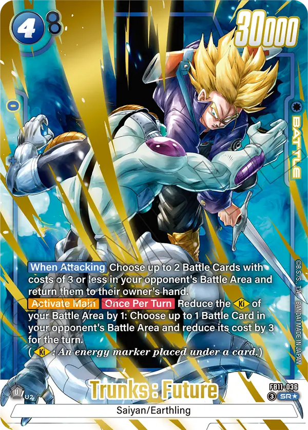 Trunks : Future FB11-036 Dragon Ball Fusion World card, Variant 1