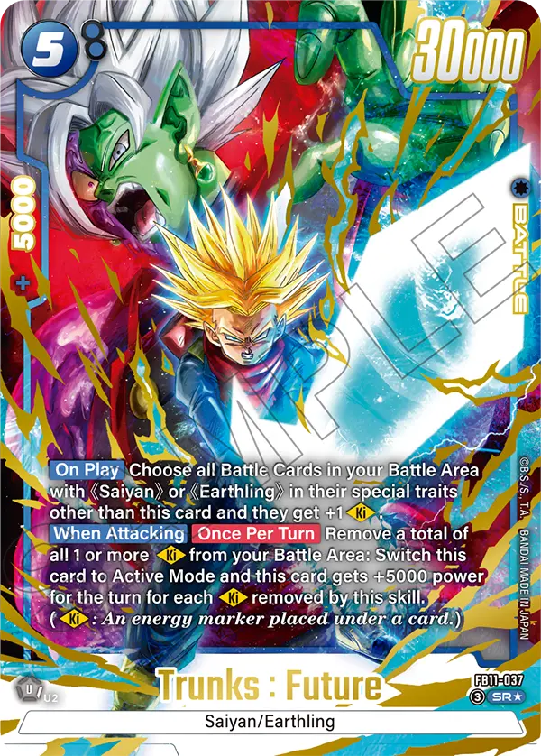 Trunks : Future FB11-037 Dragon Ball Fusion World card, Variant 1
