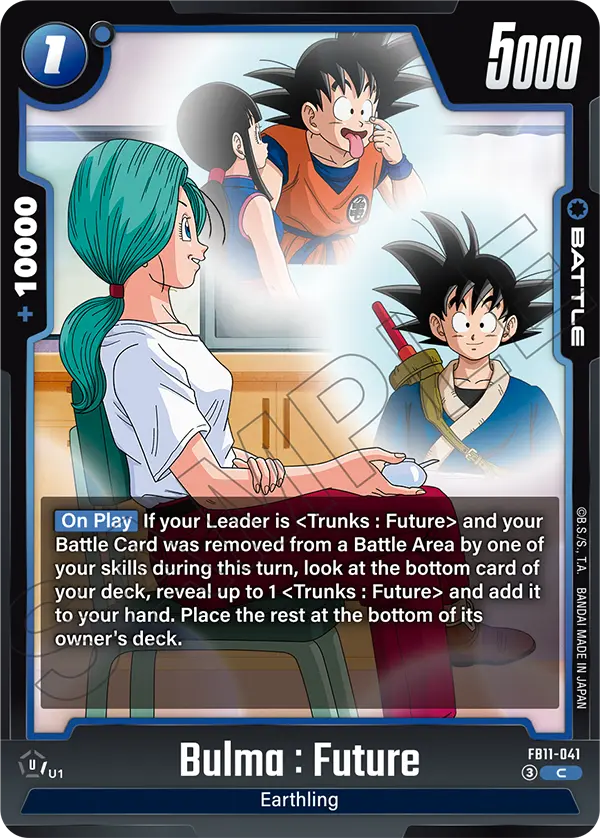 Bulma : Future FB11-041 card