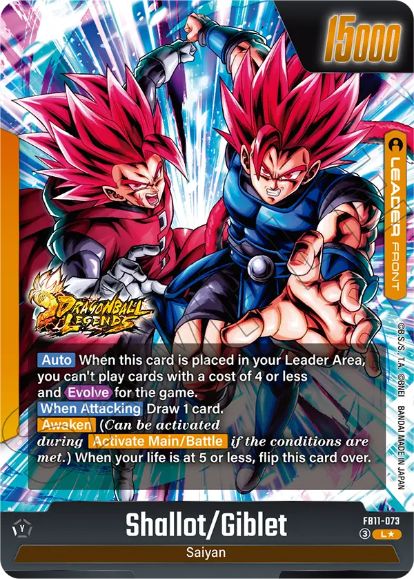 Shallot/Giblet FB11-073 Dragon Ball Fusion World card, Variant 1