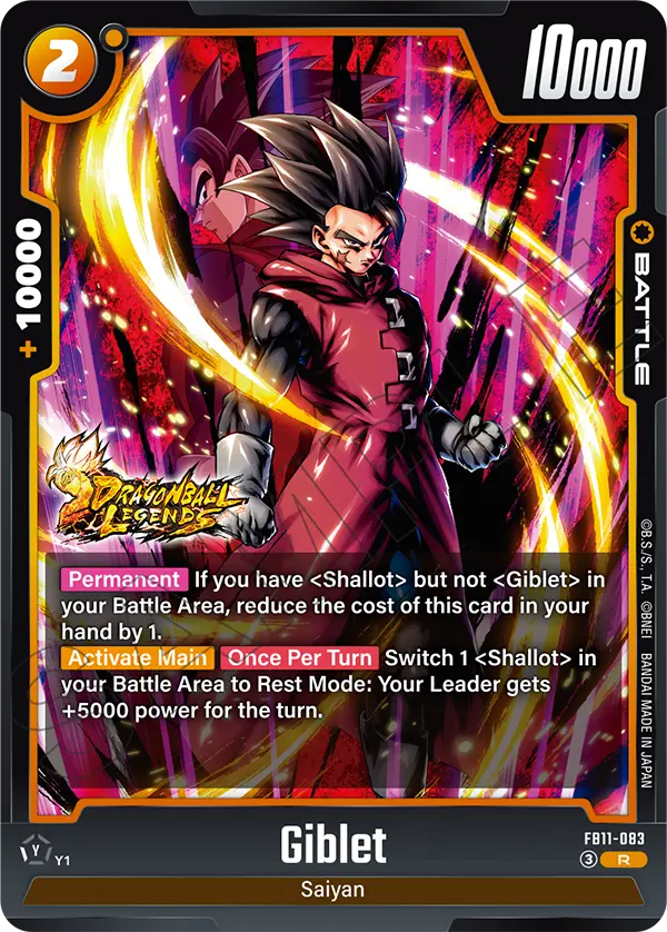 Giblet FB11-083 Dragon Ball Fusion World card