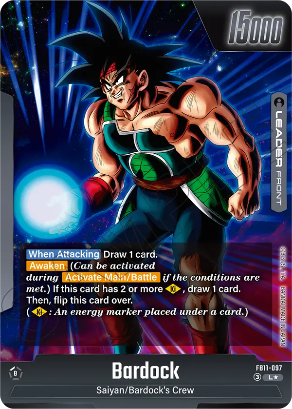 Bardock FB11-097 Dragon Ball Fusion World card, Variant 1