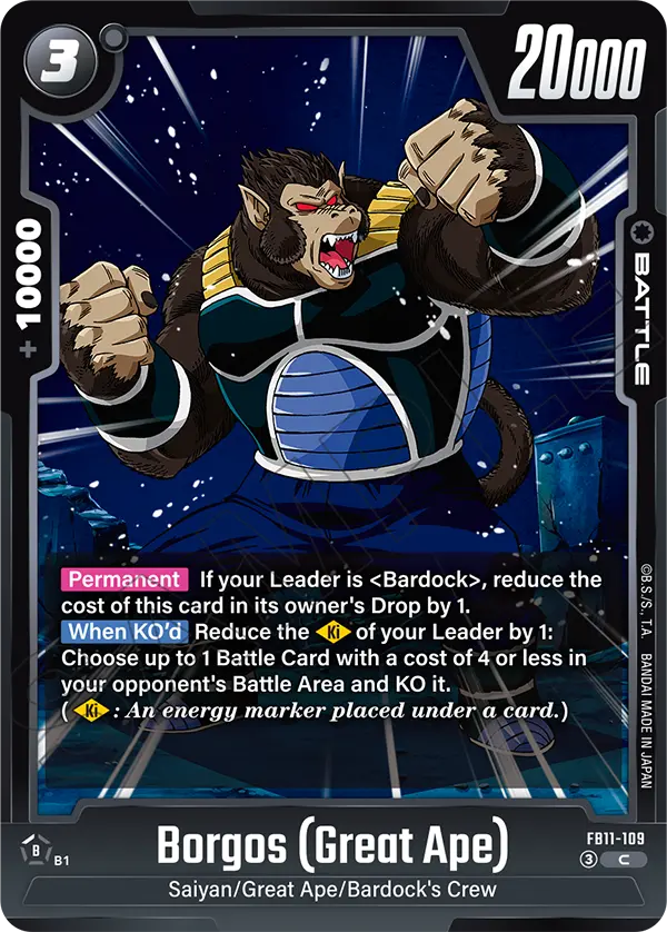 Borgos (Great Ape) FB11-109 card