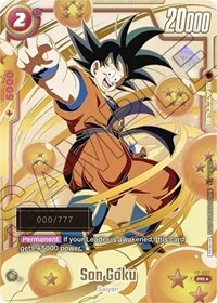 Son Goku FP-001 Dragon Ball Fusion World card, Top Event Winner