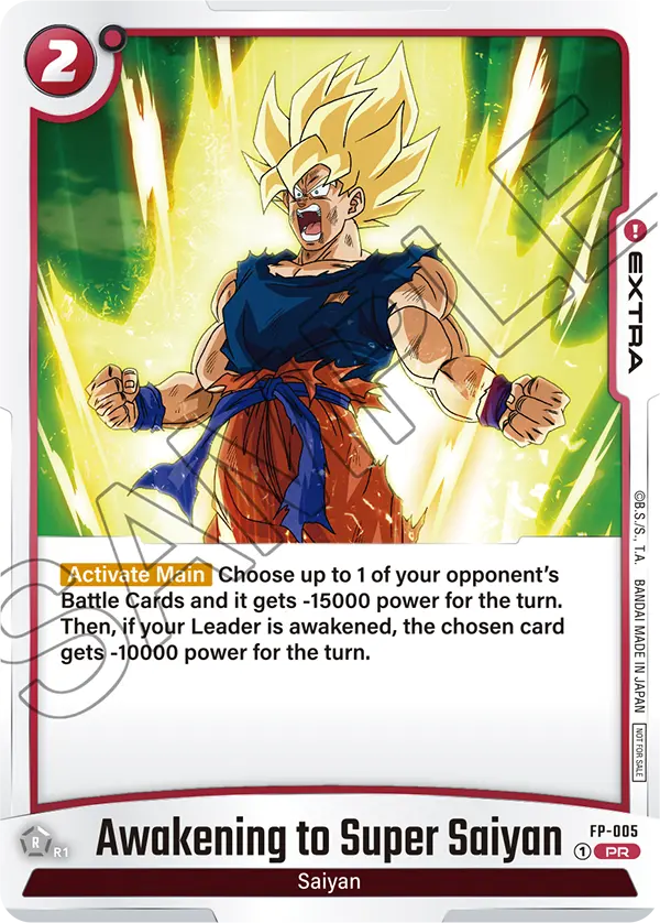 Awakening to Super Saiyan FP-005 card