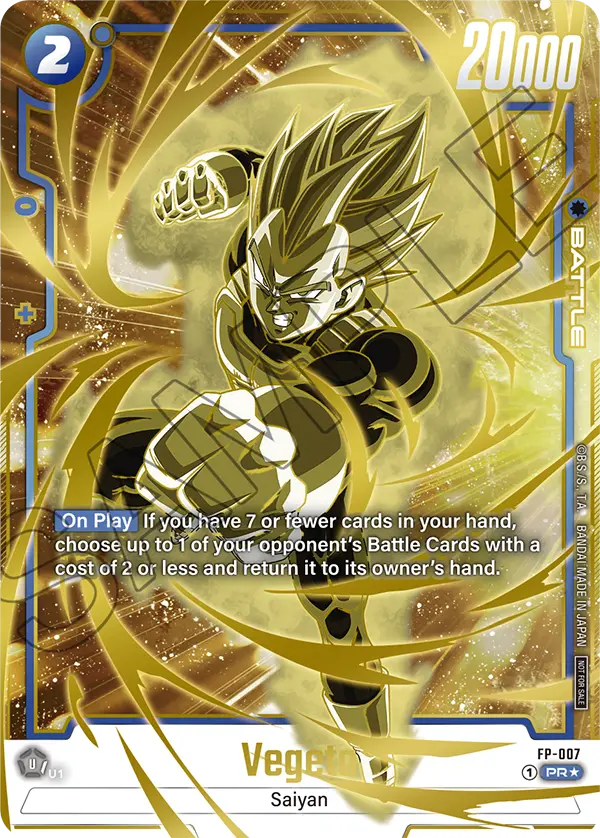 Vegeta FP-007 Dragon Ball Fusion World card, Winner
