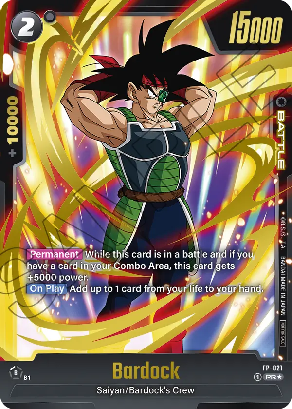 Bardock FP-021 Dragon Ball Fusion World card, Release Event Winner