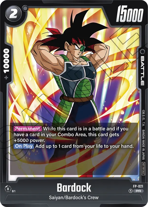 Bardock FP-021 Dragon Ball Fusion World card, Release Event Participation