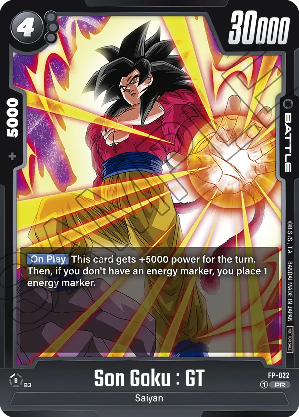 Son Goku : GT FP-022 Dragon Ball Fusion World card, Participation