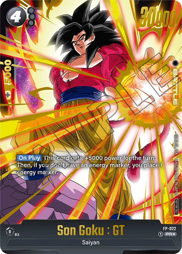 Son Goku : GT FP-022 Dragon Ball Fusion World card, Promo