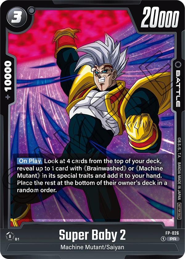 Super Baby 2 FP-026 Dragon Ball Fusion World card, Promo