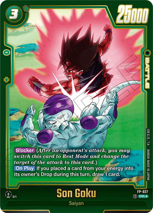 Son Goku FP-027 Dragon Ball Fusion World card, Variant 2