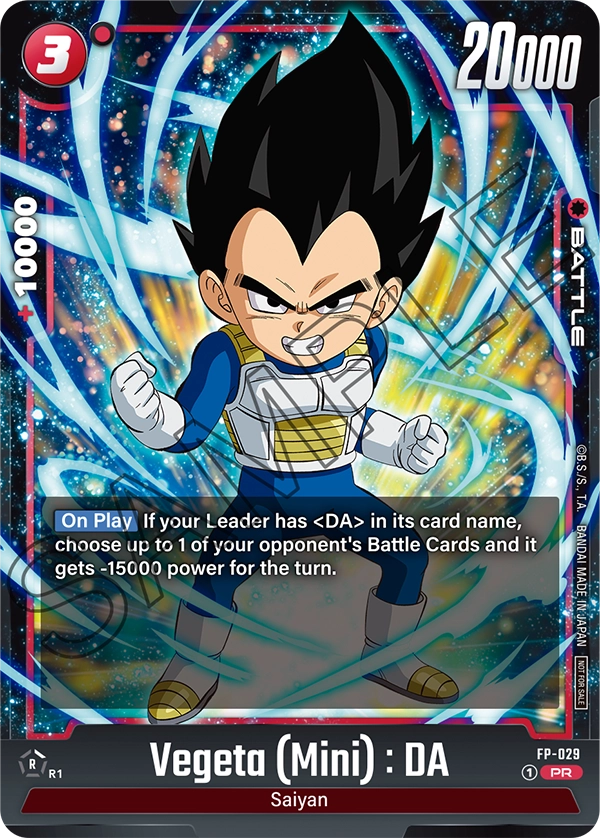 Vegeta (Mini) : DA FP-029 card