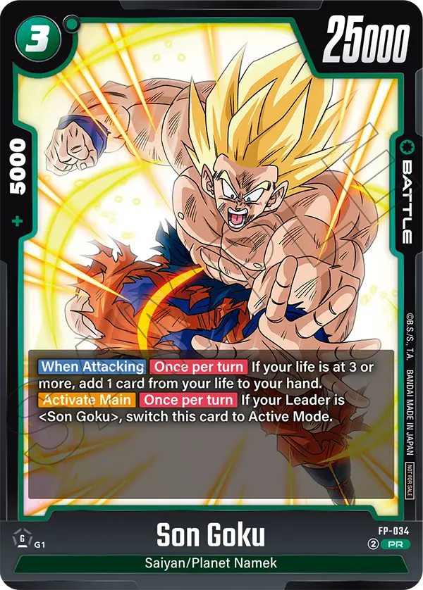 Son Goku FP-034 card