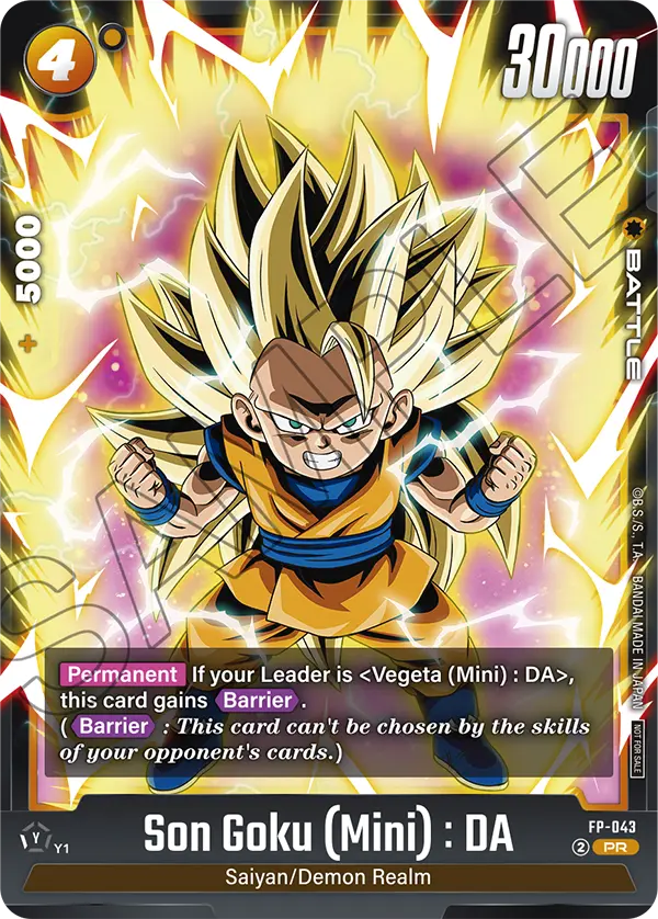 Son Goku (Mini) : DA FP-043 Dragon Ball Fusion World card, Participation