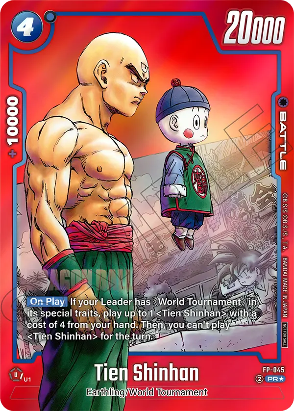 Tien Shinhan FP-045 Dragon Ball Fusion World card, Promo