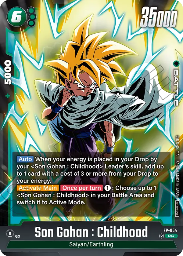 Son Gohan : Childhood FP-054 card