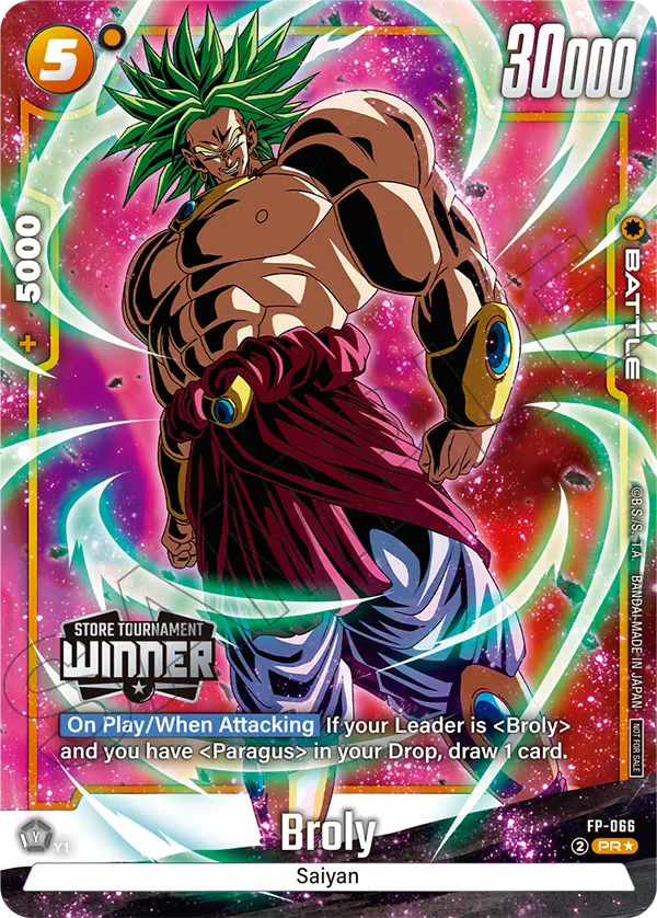 Broly FP-066 Dragon Ball Fusion World card, Variant 1