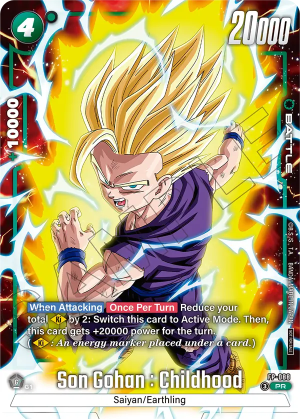 Son Gohan : Childhood FP-088 card