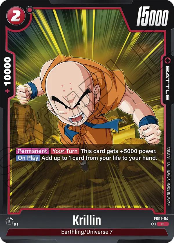 Krillin FS01-04 Dragon Ball Fusion World card