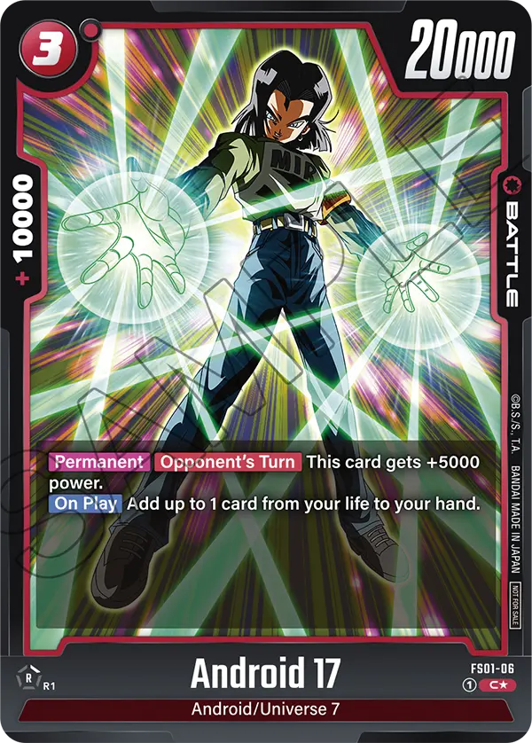 Android 17 FS01-06 Dragon Ball Fusion World card, Tournament
