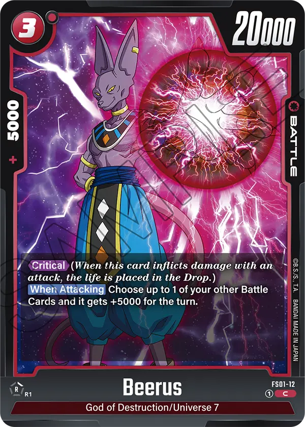 Beerus FS01-12 card