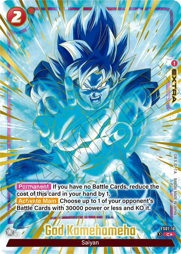 God Kamehameha FS01-16 Dragon Ball Fusion World card, Variant 4