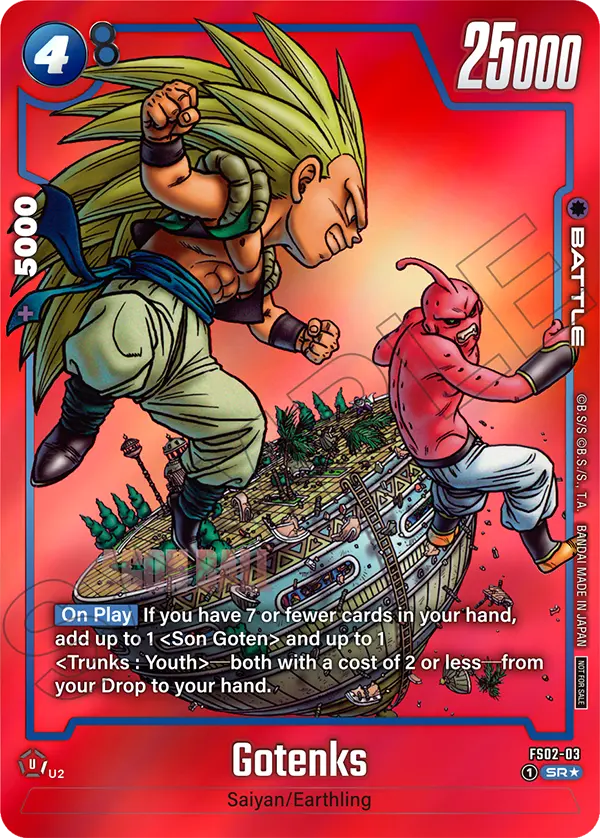 Gotenks FS02-03 Dragon Ball Fusion World card, Variant 2