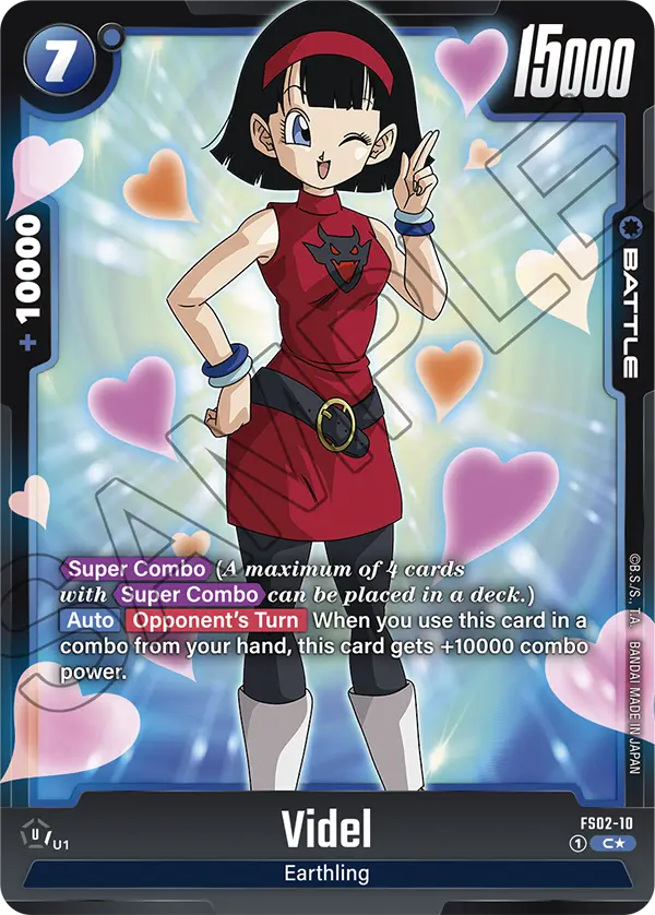 Videl FS02-10 Dragon Ball Fusion World card, Alt Art