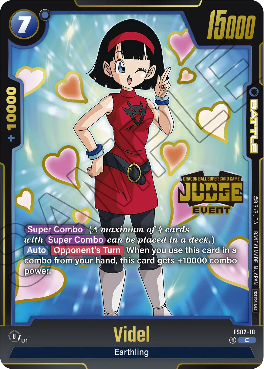 Videl FS02-10 Dragon Ball Fusion World card, Judge