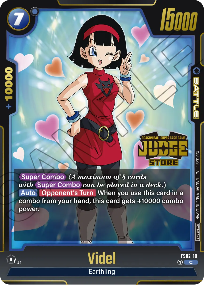 Videl FS02-10 Dragon Ball Fusion World card, Judge